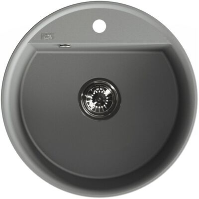 Laveo Évier Rond En Granit Volcano Muna, 1 Cuve, 510 X 510 Mm, Siphon Gain De Place - Publicité Laveo Évier Rond En Granit Volcano Muna, 1 Cuve, 510 X 510 Mm, Siphon Gain De Place - Publicité