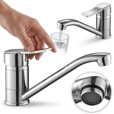 Kuchinox Madera BQM 060D - chrome robinet de cuisine bec tournant - Publicité Kuchinox Madera BQM 060D - chrome robinet de cuisine bec tournant - Publicité
