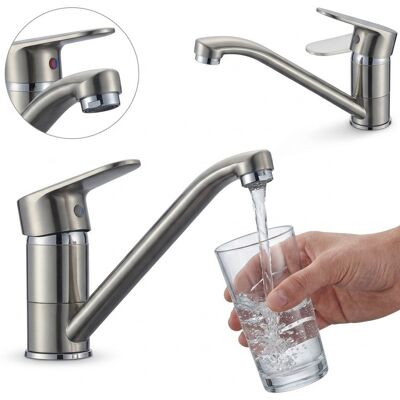 Kuchinox Robinet D'Évier Sur Pied Pana Inox - Publicité Kuchinox Robinet D'Évier Sur Pied Pana Inox - Publicité