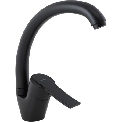 Kuchinox Robinet D'Évier De Cuisine Madera Noir Avec Bec Pivotant - Publicité Kuchinox Robinet D'Évier De Cuisine Madera Noir Avec Bec Pivotant - Publicité