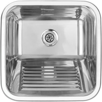Évier Encastré En Acier Inoxydable À Une Cuve 45 X 45 Cm Inox Chios Kuchinox - Publicité Évier Encastré En Acier Inoxydable À Une Cuve 45 X 45 Cm Inox Chios Kuchinox - Publicité