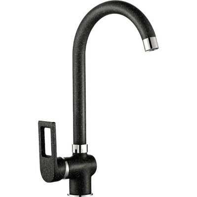 Kuchinox Robinet De Lavabo Sur Pied Kasja Noir Moucheté Avec Bec Pivotant - Publicité Kuchinox Robinet De Lavabo Sur Pied Kasja Noir Moucheté Avec Bec Pivotant - Publicité