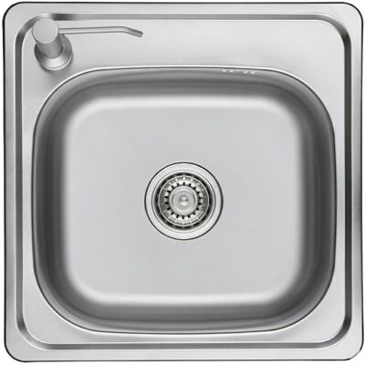 Kuchinox Ensemble D'Évier À Une Cuve 47,5 X 47,5 Cm, Distributeur De Liquide À Gauche, Ac - Publicité Kuchinox Ensemble D'Évier À Une Cuve 47,5 X 47,5 Cm, Distributeur De Liquide À Gauche, Ac - Publicité