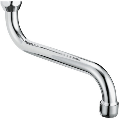 Schläfer Bec En S 30 Cm Universel Pour Robinet Mural 3/4\" Chromé - Publicité Schläfer Bec En S 30 Cm Universel Pour Robinet Mural 3/4\" Chromé - Publicité
