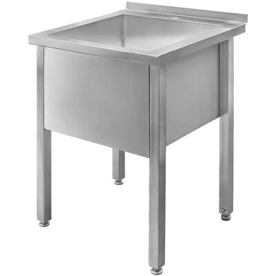 Sans Marque Evier Inox Professionnel Mega-M 60x60x85 Cm - Publicité Sans Marque Evier Inox Professionnel Mega-M 60x60x85 Cm - Publicité