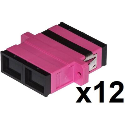 Link Confezione 12 Adattatori Fibra Ottica Sc/sc Multimode Duplex Om4 (Lkscd412) - Publicité Link Confezione 12 Adattatori Fibra Ottica Sc/sc Multimode Duplex Om4 (Lkscd412) - Publicité