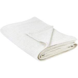 Couverture Beliani Beige Clair Coton - 220x240cm - Linge de Lit Moderne - Publicité Couverture Beliani Beige Clair Coton - 220x240cm - Linge de Lit Moderne - Publicité