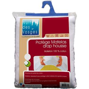 Nuit Des Vosges Protège Matelas Absorbant Molleton Coton Brice 160x200 - Publicité Nuit Des Vosges Protège Matelas Absorbant Molleton Coton Brice 160x200 - Publicité