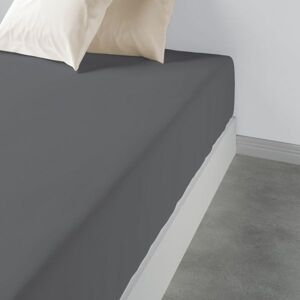 Housse De Rêve Drap Housse 90x190 +35 Cm 100% Coton 57 Fils Gris Foncé - Publicité Housse De Rêve Drap Housse 90x190 +35 Cm 100% Coton 57 Fils Gris Foncé - Publicité