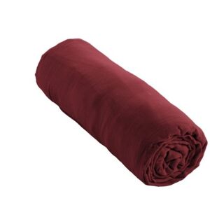 No Brand Drap Housse 200x200 Cm Gaze De Coton Unie Gaïa Lie De Vin - Publicité No Brand Drap Housse 200x200 Cm Gaze De Coton Unie Gaïa Lie De Vin - Publicité