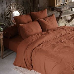 Housse De Rêve Housse De Couette 240x260 Cm En Gaze De Coton Gaïa Terracotta - Publicité Housse De Rêve Housse De Couette 240x260 Cm En Gaze De Coton Gaïa Terracotta - Publicité