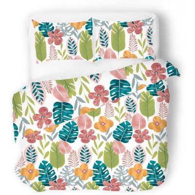Matex Linge De Lit En Satin 140x200 Exclusif 51 Fleurs Colorées - Publicité Matex Linge De Lit En Satin 140x200 Exclusif 51 Fleurs Colorées - Publicité