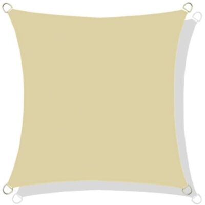 Sans Marque Voile D'Ombrage Imperméable En Cordura 3x3 M Beige - Publicité Sans Marque Voile D'Ombrage Imperméable En Cordura 3x3 M Beige - Publicité