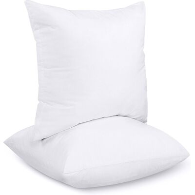 Sans Marque Oreiller 40x40 Cm En Microfibre Douce Hypoallergénique Et Silicone Blanc - Publicité Sans Marque Oreiller 40x40 Cm En Microfibre Douce Hypoallergénique Et Silicone Blanc - Publicité