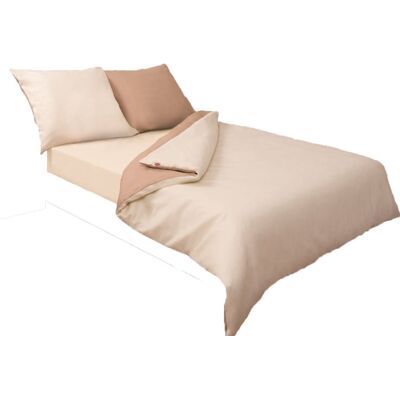 MATEX - Double Face Gold Collection - Beige bicolore - Bed Linen Set - Publicité MATEX - Double Face Gold Collection - Beige bicolore - Bed Linen Set - Publicité