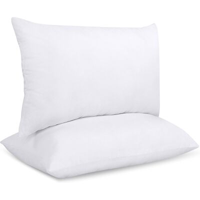 Sans Marque Oreiller 50x60 Cm En Microfibre Douce Hypoallergénique Et Silicone Blanc - Publicité Sans Marque Oreiller 50x60 Cm En Microfibre Douce Hypoallergénique Et Silicone Blanc - Publicité