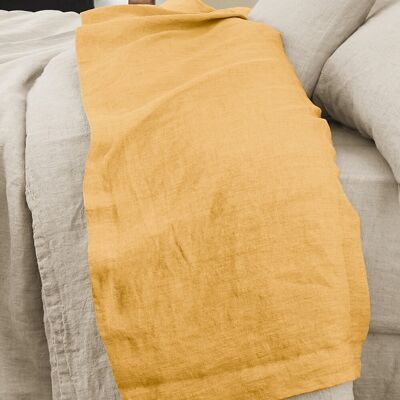 Housse De Rêve - Drap Plat 240x300 - Lin Français Miel - Flat Sheet - Publicité Housse De Rêve - Drap Plat 240x300 - Lin Français Miel - Flat Sheet - Publicité