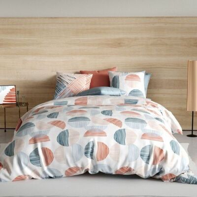 Housse De Rêve Housse De Couette 220x240 Cm + 2 Taies D'Oreiller 65x65 Cm Coton Halley - Publicité Housse De Rêve Housse De Couette 220x240 Cm + 2 Taies D'Oreiller 65x65 Cm Coton Halley - Publicité
