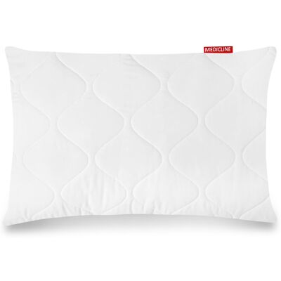 Sans Marque Oreiller 50x60 Cm En Microfibre De Silicone Matelassée Hypoallergénique - Publicité Sans Marque Oreiller 50x60 Cm En Microfibre De Silicone Matelassée Hypoallergénique - Publicité