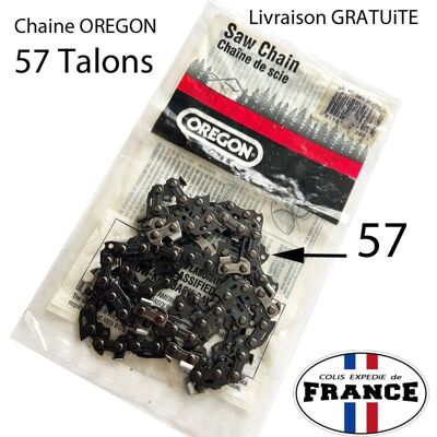 Oregon Chaine Tronçonneuse 3/8 1.3 57 Maillons Entraineurs 40 Cm Coupe - Publicité Oregon Chaine Tronçonneuse 3/8 1.3 57 Maillons Entraineurs 40 Cm Coupe - Publicité