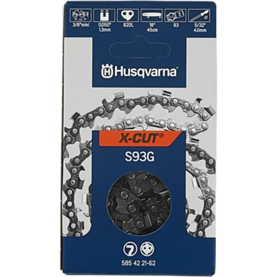 Sans Marque Chaîne De Tronçonneuse Husqvarna X-Cut S93g, Demi-Carré, Mini-Carré 3/8 - Publicité Sans Marque Chaîne De Tronçonneuse Husqvarna X-Cut S93g, Demi-Carré, Mini-Carré 3/8 - Publicité