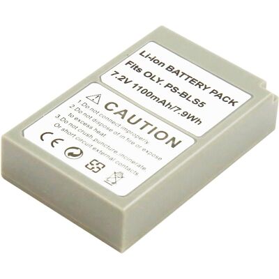 Avizar Batterie Pour Appareil Photo Olympus Bls-5 Li-Ion 7.2v 1100mah 7.9wh Gris - Publicité Avizar Batterie Pour Appareil Photo Olympus Bls-5 Li-Ion 7.2v 1100mah 7.9wh Gris - Publicité
