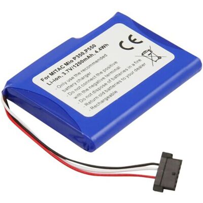 Avizar Batterie 1200mah Pour Gps Mitac Mio P350 / P550 Li-Ion 4,4wh Bleu - Publicité Avizar Batterie 1200mah Pour Gps Mitac Mio P350 / P550 Li-Ion 4,4wh Bleu - Publicité