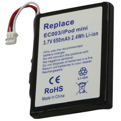 Avizar Batterie Li-Ion 650mah Pour Apple Ipod Mini 1g / 2g Noir - Publicité Avizar Batterie Li-Ion 650mah Pour Apple Ipod Mini 1g / 2g Noir - Publicité