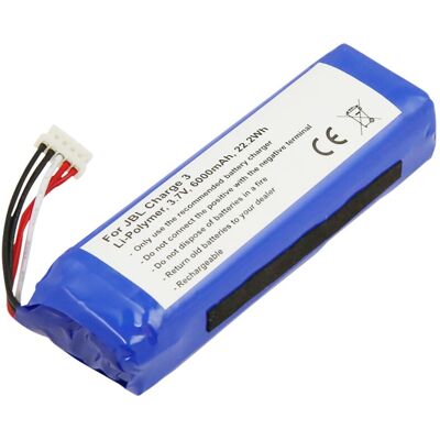 Avizar Batterie De Remplacement Pour Jbl Charge 3 2015 Li-Polymer 6000mah 22,2wh, Bleu - Publicité Avizar Batterie De Remplacement Pour Jbl Charge 3 2015 Li-Polymer 6000mah 22,2wh, Bleu - Publicité