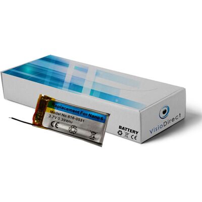 Visiodirect Batterie Interne Compatible Pour Ipod Nano 6 A1366 3.8v 300mah - Publicité Visiodirect Batterie Interne Compatible Pour Ipod Nano 6 A1366 3.8v 300mah - Publicité