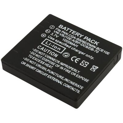 Avizar Batterie Li-Ion 1000mah Pour Appareil Photo Panasonic Lumix Dmc Noir - Publicité Avizar Batterie Li-Ion 1000mah Pour Appareil Photo Panasonic Lumix Dmc Noir - Publicité