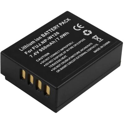 Avizar Batterie Li-Ion 950mah Appareil Photo Fujifilm Finepix Hs30 Np-W126 - Publicité Avizar Batterie Li-Ion 950mah Appareil Photo Fujifilm Finepix Hs30 Np-W126 - Publicité
