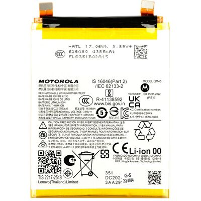 Batterie Originale Motorola - 4500mAh - pour Edge 50 Pro - Blanc - Publicité Batterie Originale Motorola - 4500mAh - pour Edge 50 Pro - Blanc - Publicité