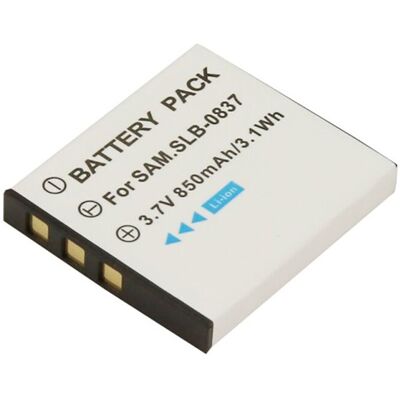 Avizar Batterie Li-Ion 3.7v Appareil Photo Pour Samsung Digimax 850mah Slb-0837 - Publicité Avizar Batterie Li-Ion 3.7v Appareil Photo Pour Samsung Digimax 850mah Slb-0837 - Publicité