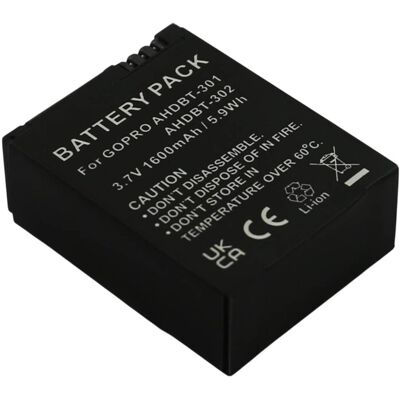 Avizar Batterie Compatible Gopro Hero3 Li-Ion 3.7v 800mah 2.96 Wh Noir - Publicité Avizar Batterie Compatible Gopro Hero3 Li-Ion 3.7v 800mah 2.96 Wh Noir - Publicité