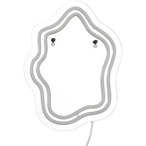 Sans Marque Miroir Led Avec Éclairage Néon, Design Moderne - Publicité Sans Marque Miroir Led Avec Éclairage Néon, Design Moderne - Publicité