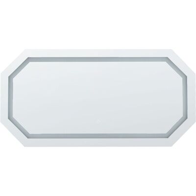 Miroir LED Murale Beliani - Salle de Bain - Argent - Publicité Miroir LED Murale Beliani - Salle de Bain - Argent - Publicité