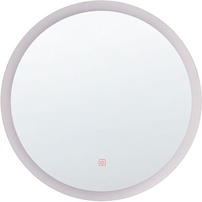 Miroir LED Mur Beliani YSER - 58cm - Salle de Bain Moderne - Publicité Miroir LED Mur Beliani YSER - 58cm - Salle de Bain Moderne - Publicité