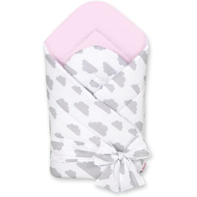 Bobono Écharpe De Portage Douce Double Face Pour Bébés Avec Liens - Nuages Gris - Publicité Bobono Écharpe De Portage Douce Double Face Pour Bébés Avec Liens - Nuages Gris - Publicité
