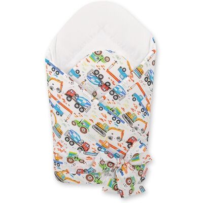 Bobono Écharpe De Portage Douce Double Face Pour Bébé Avec Liens - Chantier - Publicité Bobono Écharpe De Portage Douce Double Face Pour Bébé Avec Liens - Chantier - Publicité