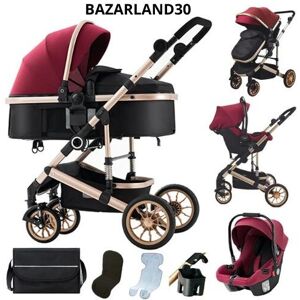 BAZARLAND30 - Cadre en Aluminium 3-en-1 - Noir - Poussette - Publicité BAZARLAND30 - Cadre en Aluminium 3-en-1 - Noir - Poussette - Publicité