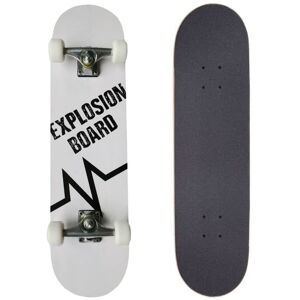Sans Marque Planche À Roulettes Master Explosion Board - Blanche - Publicité Sans Marque Planche À Roulettes Master Explosion Board - Blanche - Publicité