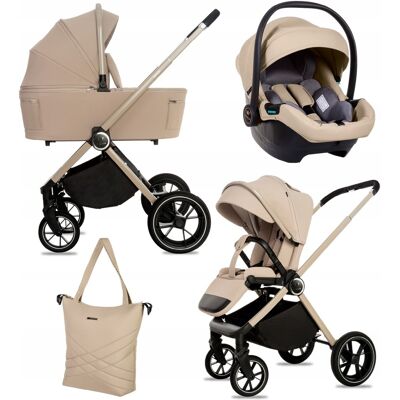 Poussette, Nacelle Et Siège Auto 3 En 1 Babylux Gavia - Publicité Poussette, Nacelle Et Siège Auto 3 En 1 Babylux Gavia - Publicité