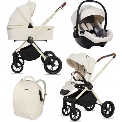 Poussette, Nacelle Et Siège Auto 3 En 1 Babylux Boldo - Publicité Poussette, Nacelle Et Siège Auto 3 En 1 Babylux Boldo - Publicité