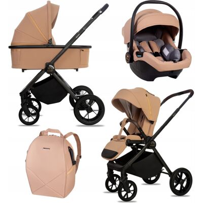 Poussette, Nacelle Et Siège Auto 3 En 1 Babylux Boldo - Publicité Poussette, Nacelle Et Siège Auto 3 En 1 Babylux Boldo - Publicité
