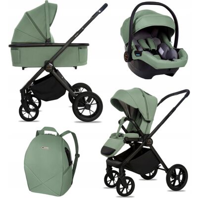 Poussette, Nacelle Et Siège Auto 3 En 1 Babylux Boldo - Publicité Poussette, Nacelle Et Siège Auto 3 En 1 Babylux Boldo - Publicité
