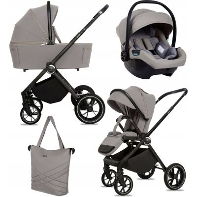 Poussette, Nacelle Et Siège Auto 3 En 1 Babylux Gavia - Publicité Poussette, Nacelle Et Siège Auto 3 En 1 Babylux Gavia - Publicité