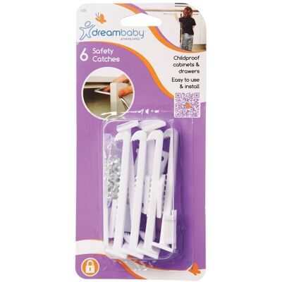 Loquet De Sécurité Dreambaby - Lot De 6 - Publicité Loquet De Sécurité Dreambaby - Lot De 6 - Publicité