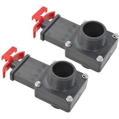 Vanne de piscine Maisonchic - ABS Durable, Pack de 2, 1.5" Connectivité - Publicité Vanne de piscine Maisonchic - ABS Durable, Pack de 2, 1.5" Connectivité - Publicité