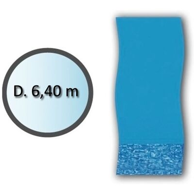 Liner de piscine Swimline - Diamètre 6,4m - Design tourbillon - Hors sol - Publicité Liner de piscine Swimline - Diamètre 6,4m - Design tourbillon - Hors sol - Publicité